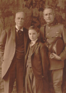 Three generations of the Pratts, showing Alexander in uniform